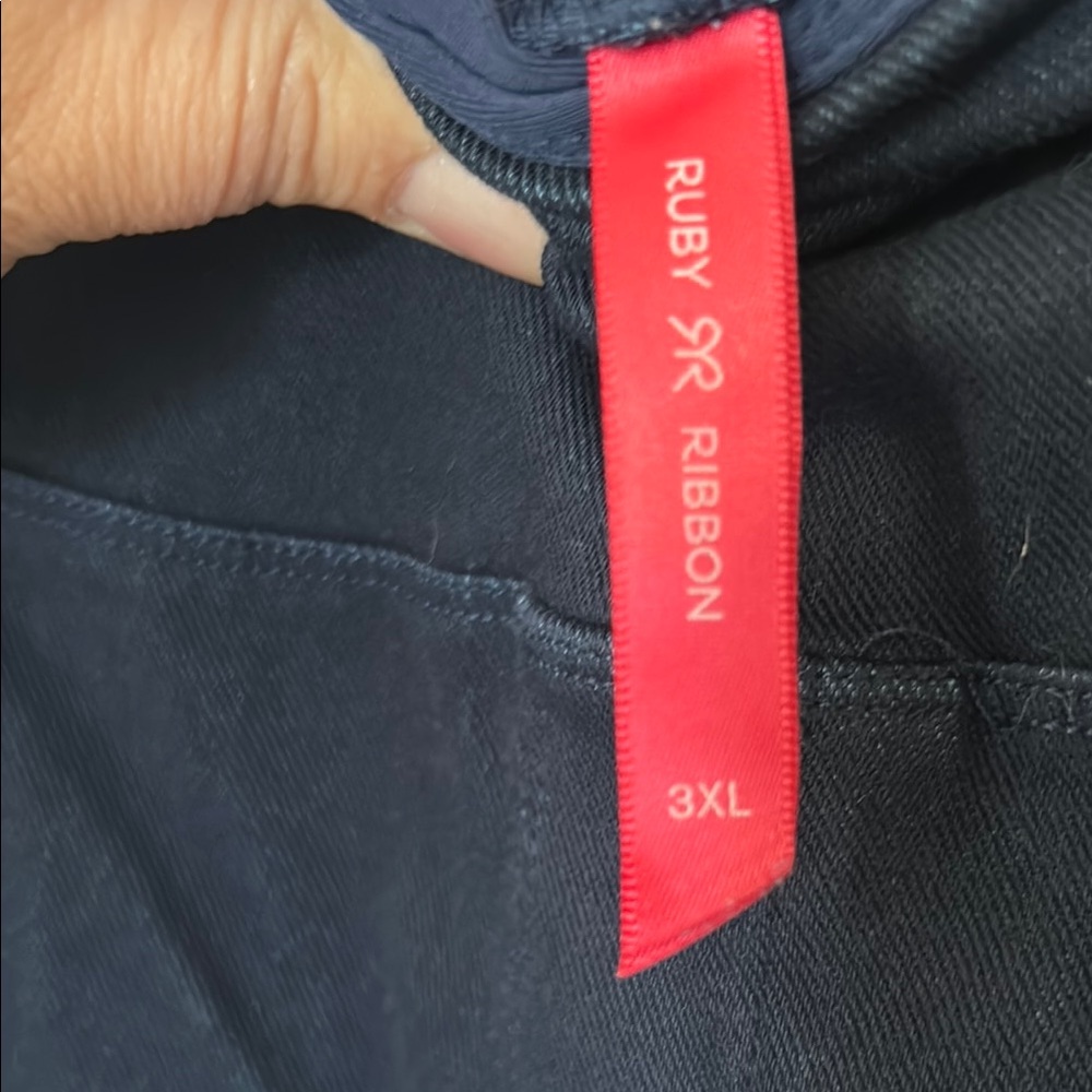 Ruby Ribbon Classic Navy Knit Jeans - Picture 11 of 11